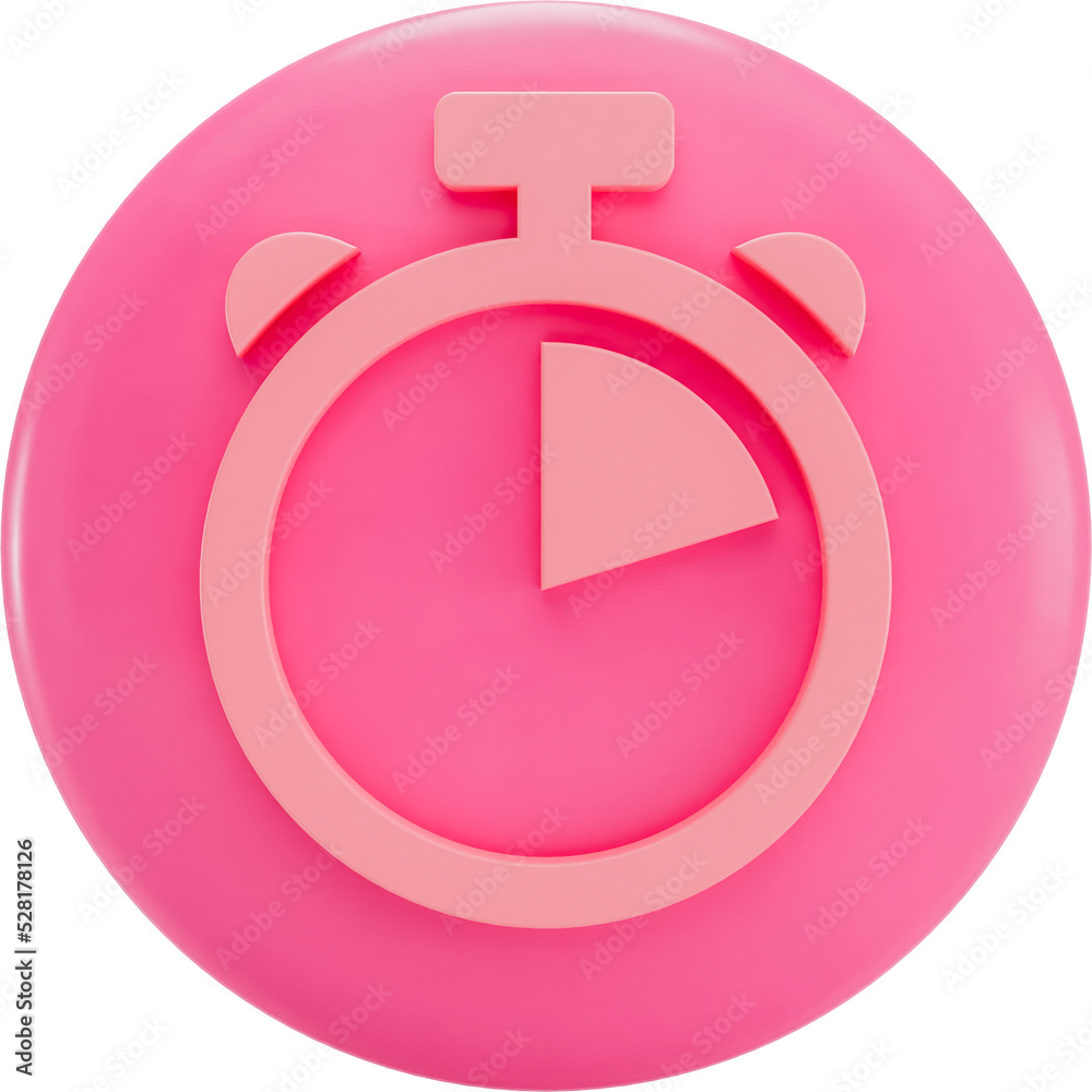 3D Render Time Limit Icon for your business - Front View 3D Render Time Limit Icon for your business - Front View