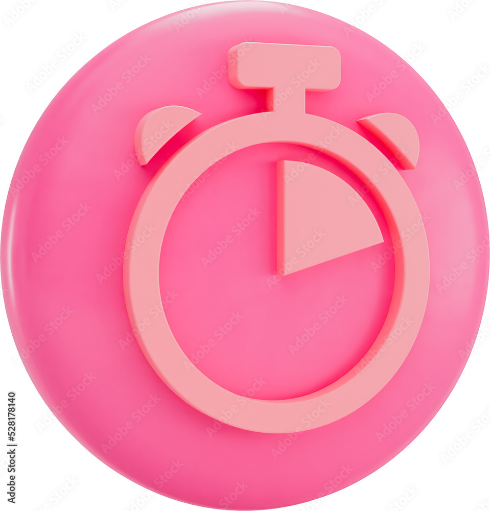 3D Render Time Limit Icon for your business - Left View 3D Render Time Limit Icon for your business - Left View