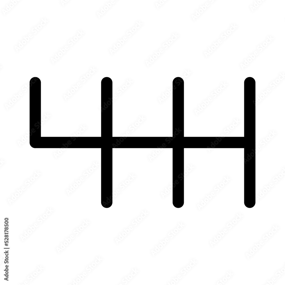 Handle car manual shift lever icon, vehicle gear technology vector illustration equipment Handle car manual shift lever icon, vehicle gear technology vector illustration equipment