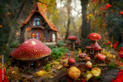 Amazing cute mushroom house