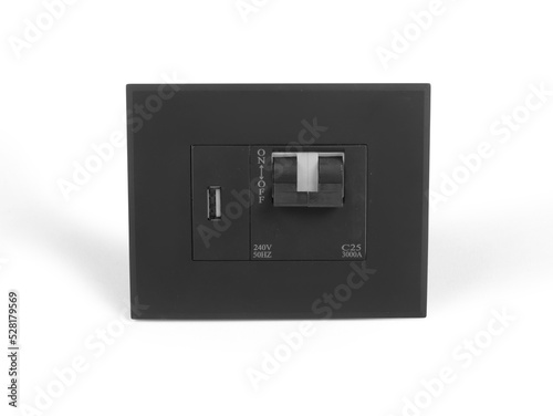 Electricity Switch board in black colour, heavy Electric switch Board for Wall under Mount