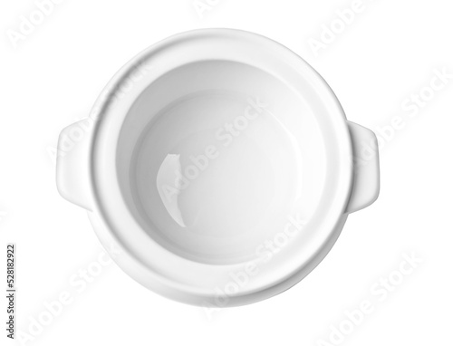 White bowl isolated
