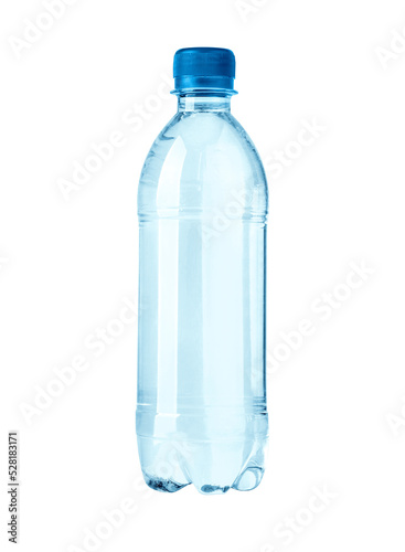 plastic water bottles isolated