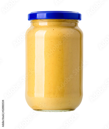 Fotografiet Glass jar of mustard
