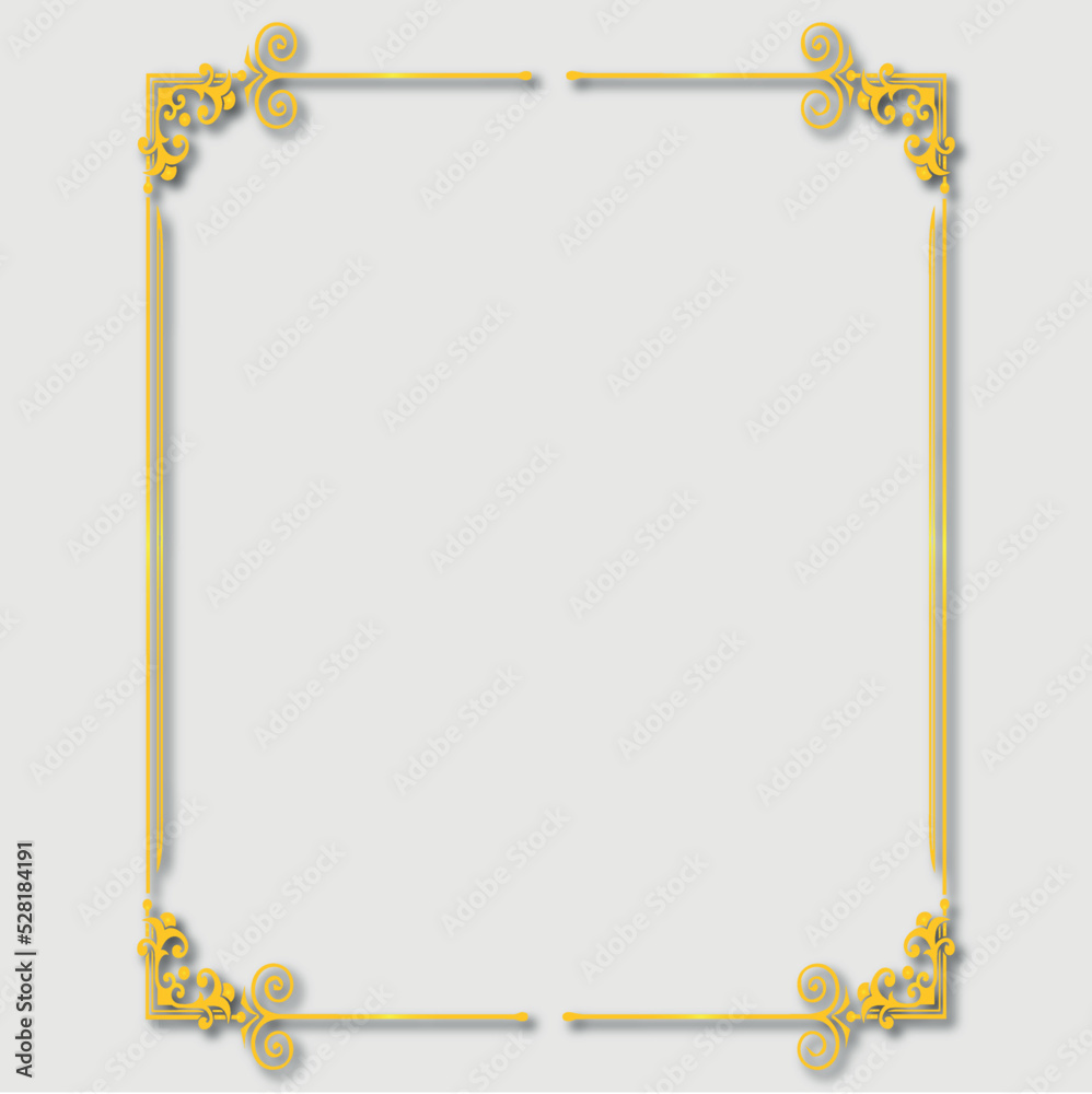 Fototapeta premium Frame, in the style of an ornament, Vector illustration eps 10, Art.
