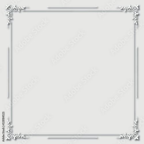 Frame, in the style of an ornament, Vector illustration eps 10, Art.