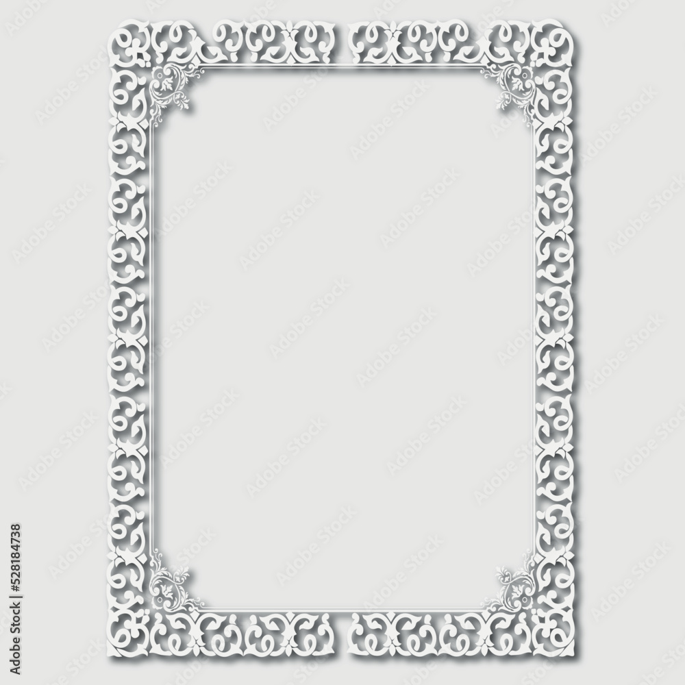 Frame, in the style of an ornament, Vector illustration eps 10, Art.