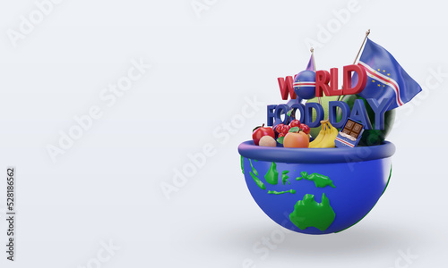 3d World Food Day Cape Verde rendering right view