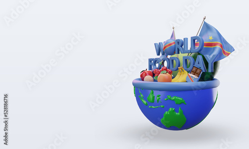 3d World Food Day Democratic Congo rendering right view