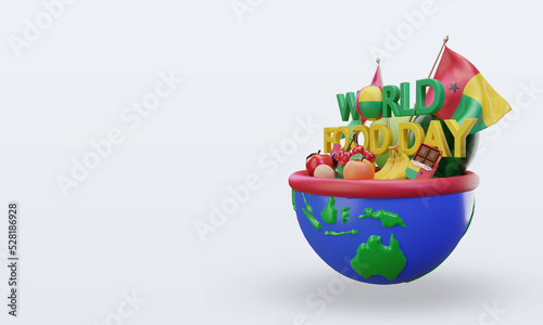 3d World Food Day Guinea rendering right view