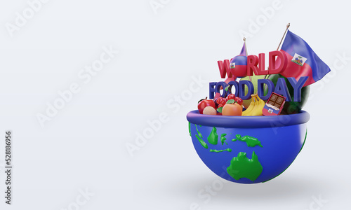 3d World Food Day Haiti rendering right view