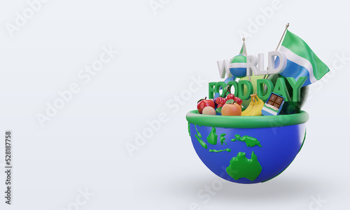 3d World Food Day Sierra Leone rendering right view