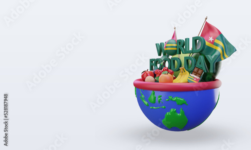 3d World Food Day Togo rendering right view