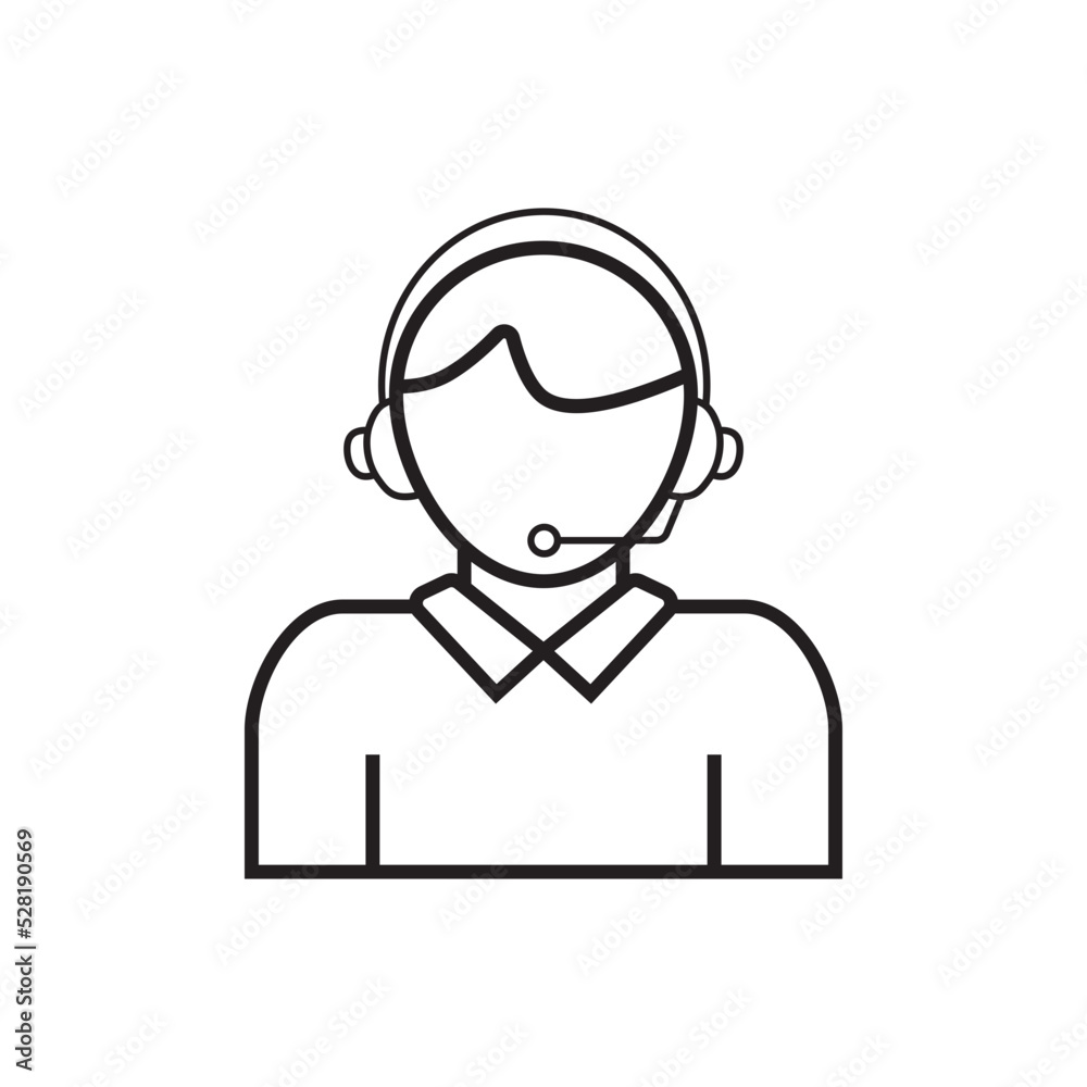 Customer care service icon. Helpline icon. Call center icon. Customer service icon. Service center icon. Line and stroke style SVG icon for web, mobile application. Customer care service icon. Helpline icon. Call center icon. Customer service icon. Service center icon. Line and stroke style SVG icon for web, mobile application.