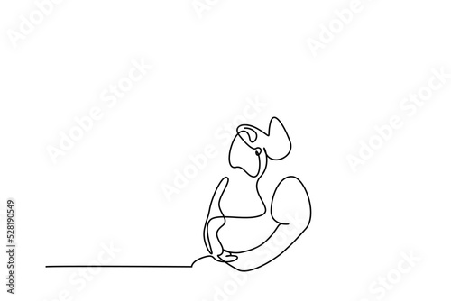 fat sad depressed obese woman sitting and thinking