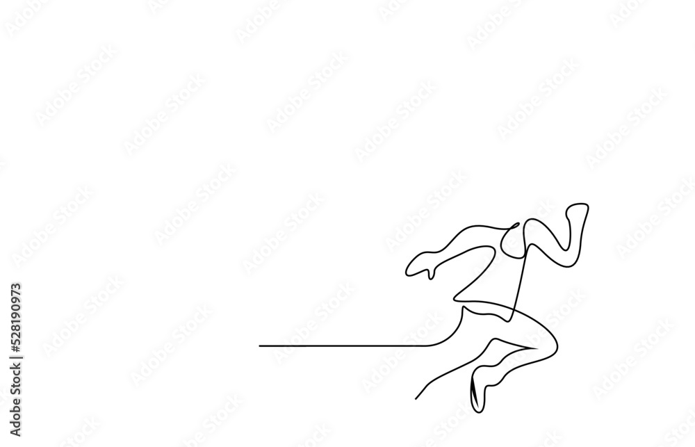 one young person running outside motion concept design simple drawing style one young person running outside motion concept design simple drawing style