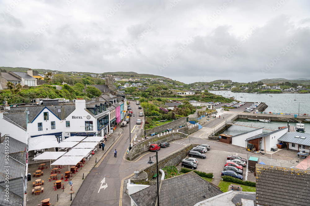 Baltimore Harbour and Seafront Panorama, County Cork, Ireland