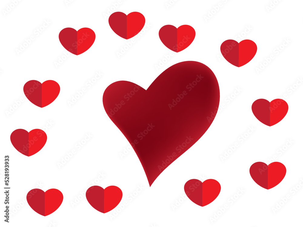 red hearts background red hearts background