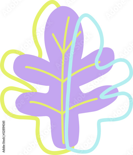 Abstract Organic Plant Shape