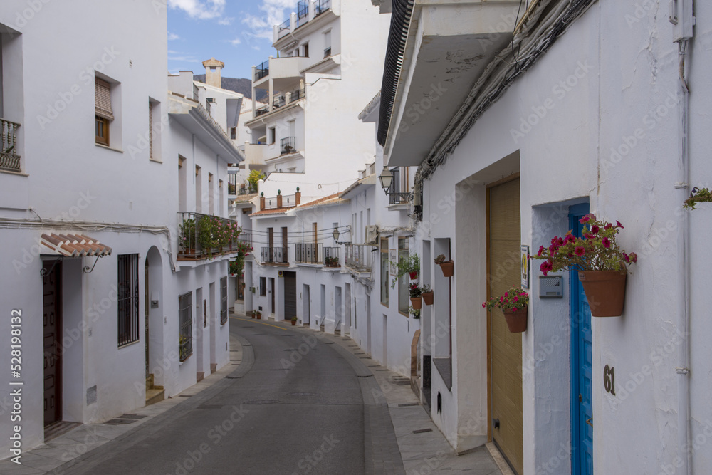 Fototapeta premium Picturesque town of Frigiliana located in mountainous region of Malaga, Costa del Sol, Andalusia, Spain