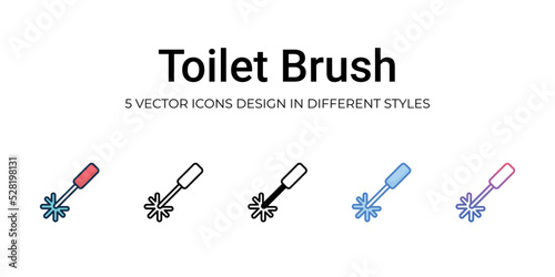 Toilet Brush icon. Design from Cleaning collection. vector illustration