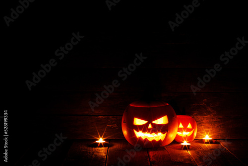 Halloween lantern pumpkins candles
