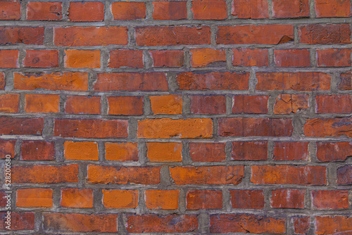 alte unregelm    ige ziegelmauer als hintergrund   rote ziegelwand muster