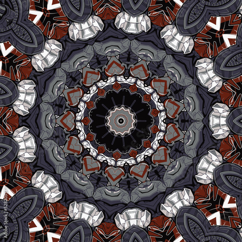 Authentic carpet design illustration