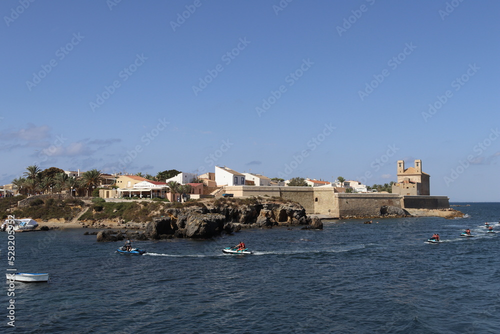 Island of Tabarca, Isla de Tabarca, Alicante province, Spain Island of Tabarca, Isla de Tabarca, Alicante province, Spain