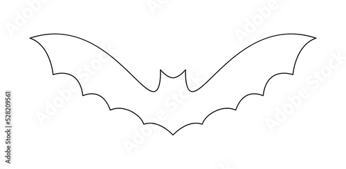 Coloring page with Bat for kids