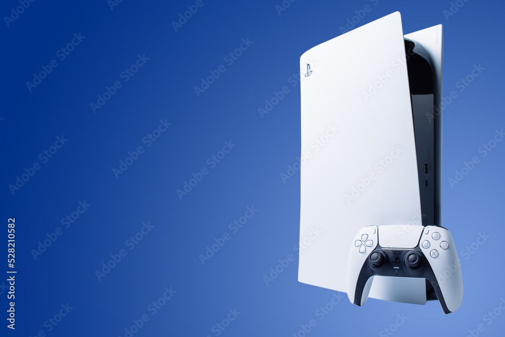 MÁLAGA - SPAIN - DECEMBER 20, 2021: Sony Playstation 5 Next Gen Console.  Dualsense Controller. Stock Photo | Adobe Stock