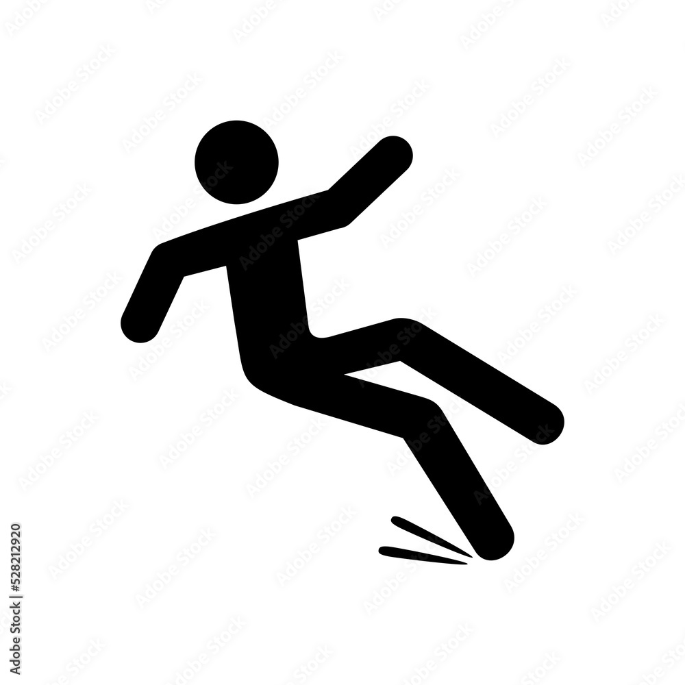 Falling man icon Falling man icon