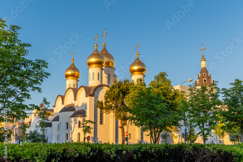 Fotografie, Obraz details of the saint mary magdalene russian orthodox cathedral, in the city of M