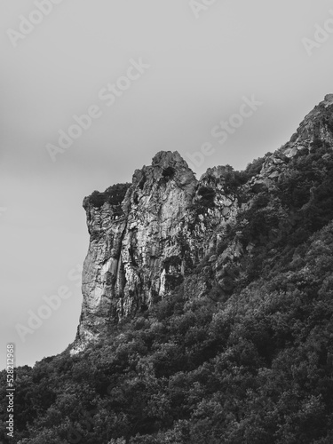 Mountain in the fog