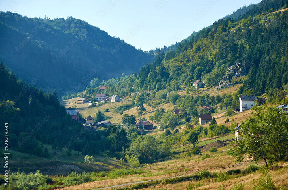 Village in hills