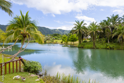 Beautiful lake and the sky in Hualien County of Taiwan