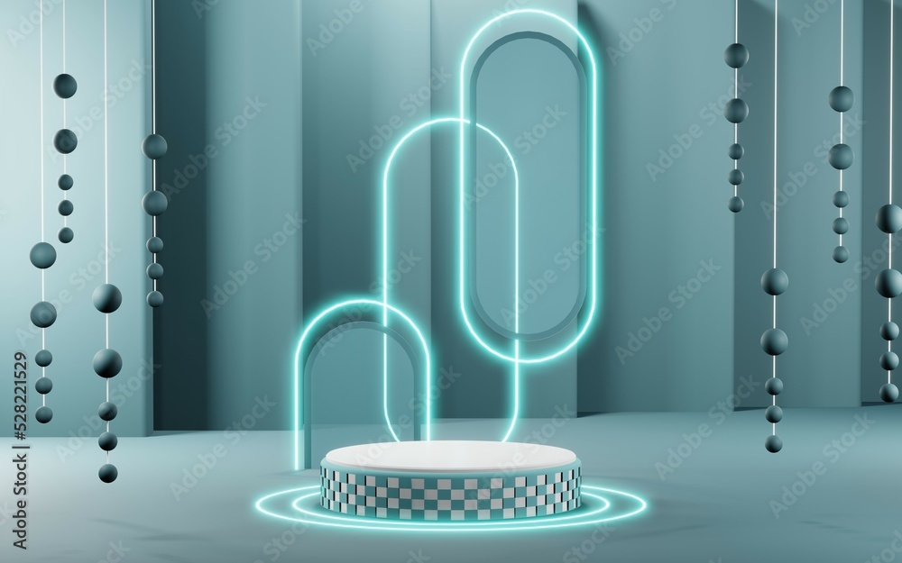 3D rendering of blank product background for cream cosmetics Modern blue pastel podium background 3D rendering of blank product background for cream cosmetics Modern blue pastel podium background