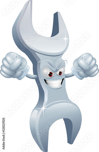 Angry spanner character