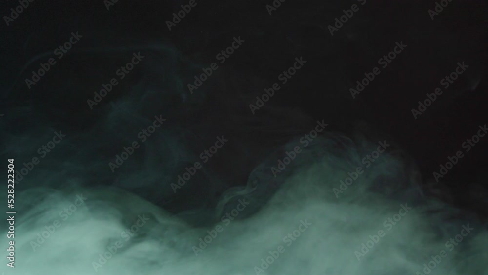 White smoke isolated on dark background. Foggy background.