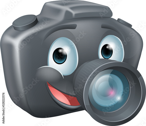 DSLR camera mascot character