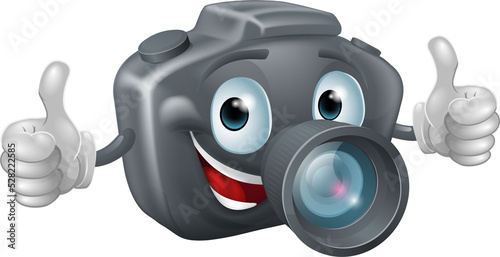 Cartoon camera mascot