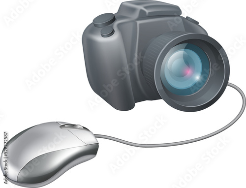 Camera computer mouse concept