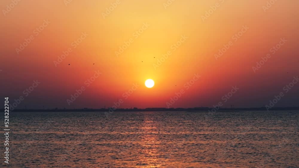 Slow motion video of sunset at the beach Slow motion video of sunset at the beach