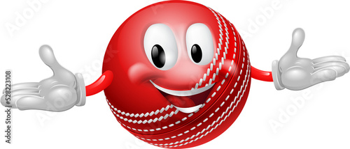 Cricket Ball Mascot