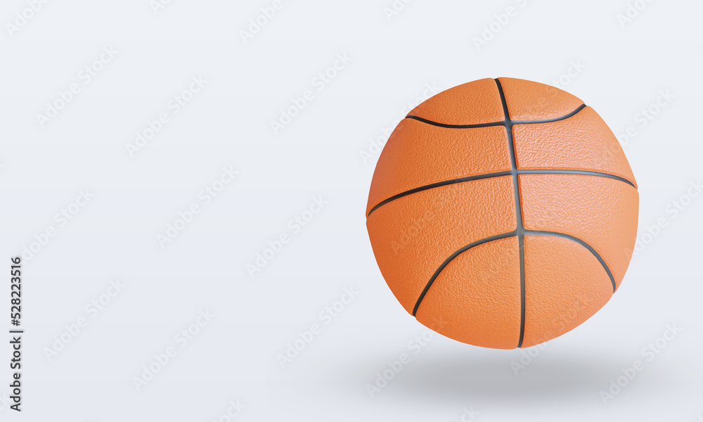 3d Sport Ball Basketball rendering right view
