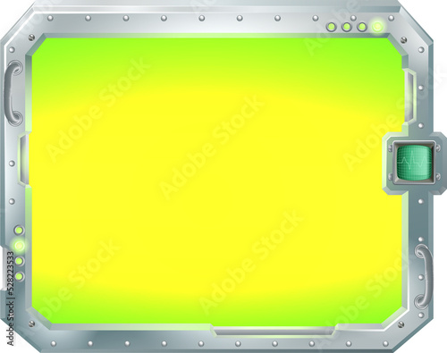 Futuristic screen or sign b...