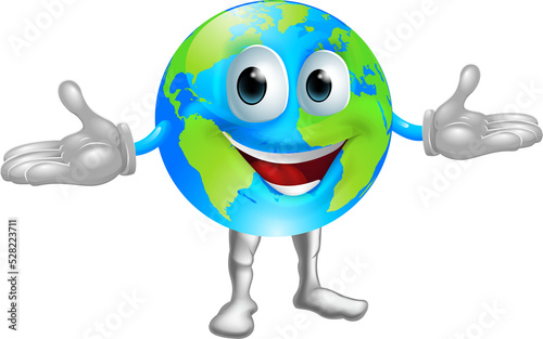 World globe character