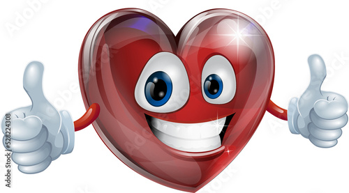 Heart mascot graphic