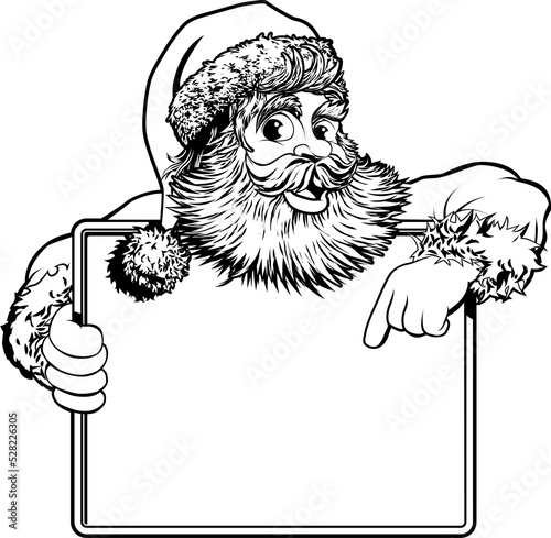 Christmas Santa Claus Sign