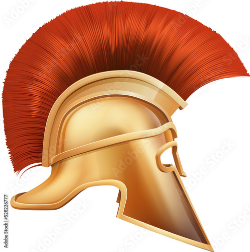 Spartan helmet illustration